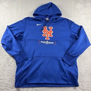 Nike NY Mets Hoodie Mens XL Blue NYM Post Season 2024 MLB